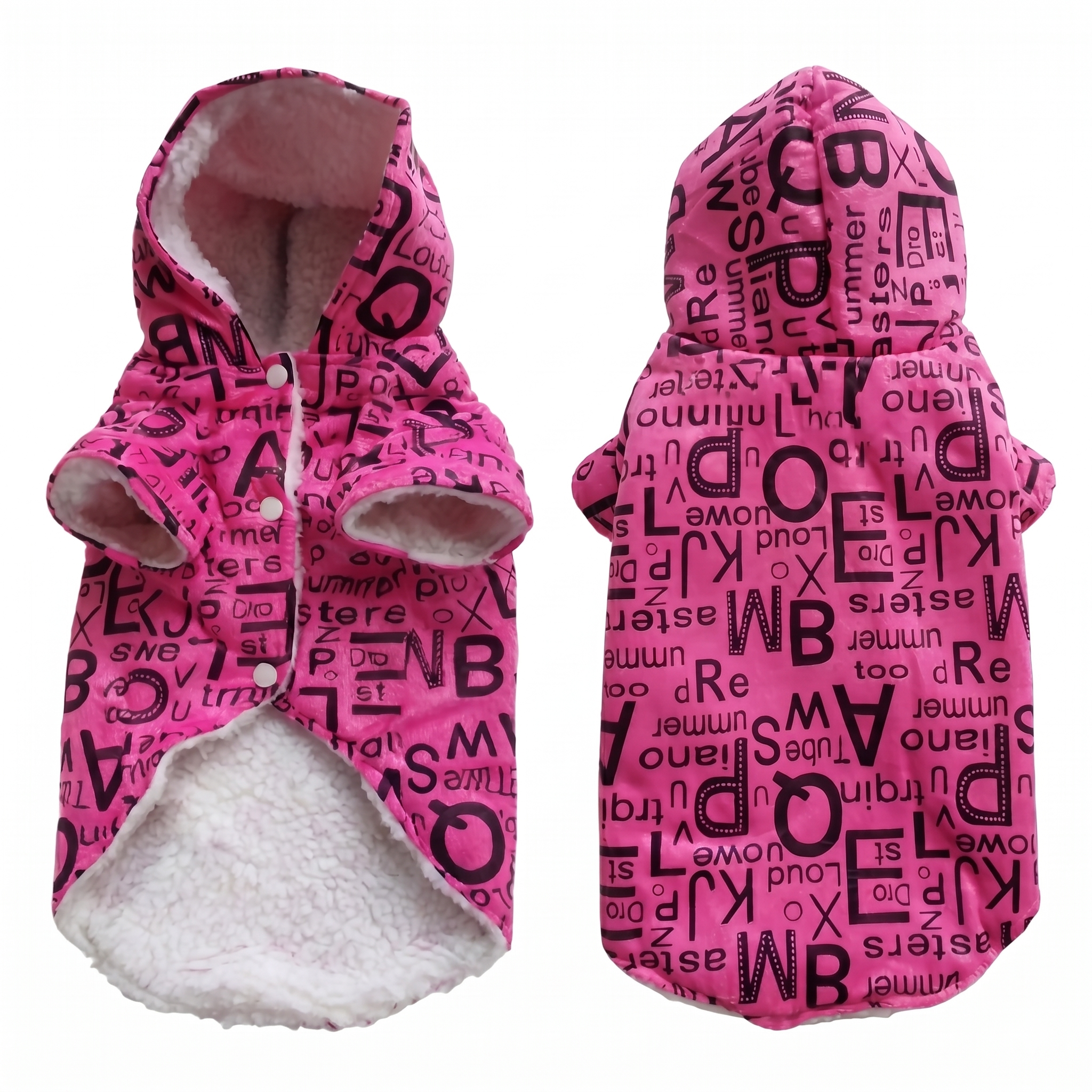 Letter Hoodie Rose Pink